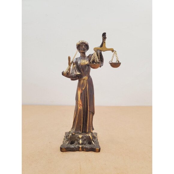 Other - Bronze Sculpture Lady Justice Figurine - Statue , Gift for Lawyer - Themis